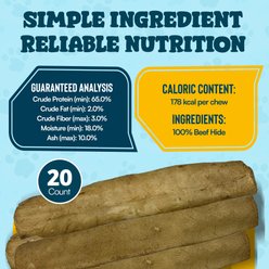 HOTSPOT PETS 7 to 8-in Peanut Butter Flavor Rawhide Retriever Rolls Dog Chew Treats, 20 count slide 2 of 6