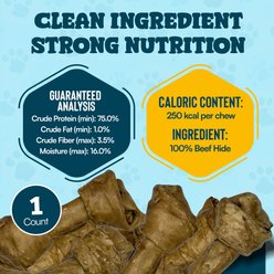 HOTSPOT PETS Knotted 8 to 9-in Peanut Butter Flavor Rawhide Bone Dog Treats, 1 count slide 2 of 6