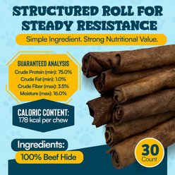 HOTSPOT PETS 7 to 8-in Beef Flavor Rawhide Retriever Rolls Dog Chew Treats, 30 count slide 2 of 6
