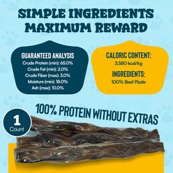 HOTSPOT PETS 12-in Premium Individually Wrapped Braided Bully Sticks Dog Treats, 1 count slide 2 of 6
