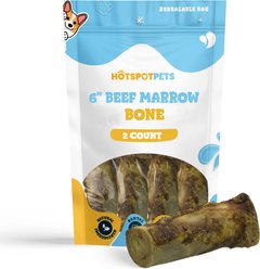 HOTSPOT PETS 6 to 8-in Meaty Beef Center Cut Bone Dog Treats, Large, 2 count