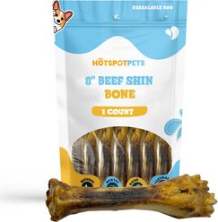HOTSPOT PETS 8 to 10-in Meaty Beef Shin Bone Dog Treats, Large, 1 count