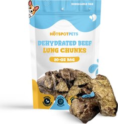 HOTSPOT PETS Beef Lung Chunks Dehydrated Dog Treats, 20-oz bag