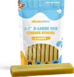 HOTSPOT PETS 6 to 7-in Himalayan Yak Cheese Dog Chew Treats, X-Large, 3 count