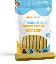 HOTSPOT PETS 4 to 5-in Himalayan Yak Cheese Dog Chew Treats, Medium, 3 count