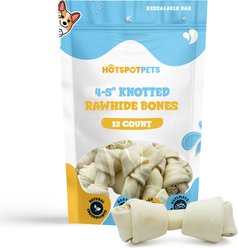 HOTSPOT PETS 4 to 5-in Knotted Bones Rawhide Dog Treats, 12 count