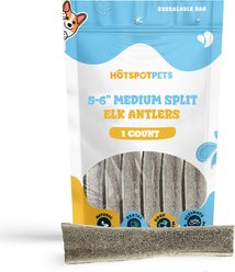 HOTSPOT PETS 5 to 6-in Split Elk Antlers Dog Treats, Medium, 1 count