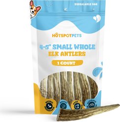 HOTSPOT PETS 4 to 5-in Whole Elk Antlers Dog Treats, Small, 1 count slide 1 of 9