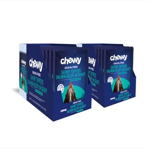 Chewy Made Savory Toppers Salmon Recipe in Gravy Grain-Free Dog Food Topper (FORMERLY AMERICAN JOURNEY), 3-oz pouch, case of 24