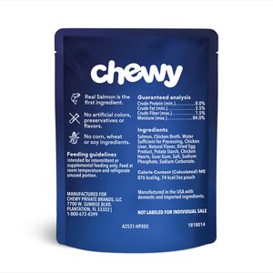 Chewy Made Savory Toppers Salmon Recipe in Gravy Grain-Free Dog Food Topper (FORMERLY AMERICAN JOURNEY), 3-oz pouch, case of 24