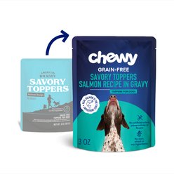 Chewy Made Savory Toppers Salmon Recipe in Gravy Grain-Free Dog Food Topper (FORMERLY AMERICAN JOURNEY), 3-oz pouch, case of 24