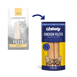Chewy Made Chicken Filets Cat Food Toppers (FORMERLY AMERICAN JOURNEY LANDMARK), 1.06-oz, pack of 10