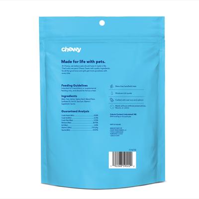 Show full view: Chewy Made Lickable Puree Tuna & Salmon Recipe Grain-Free Cat Treat, 0.5-oz tube, 32 count slide 3 of 10