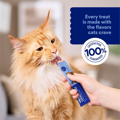 Show full view: Chewy Made Lickable Puree Tuna Recipe Grain-Free Cat Treat, 0.5-oz tube, 32 count slide 8 of 10