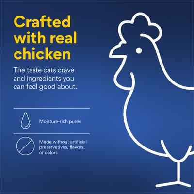 Show full view: Chewy Made Lickable Puree Chicken Recipe Grain-Free Cat Treat, 0.5-oz tube, 32 count slide 6 of 10