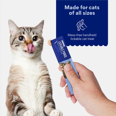 Show full view: Chewy Made Lickable Puree Variety Pack Grain-Free Cat Treats, 0.5-oz tube, 32 count slide 5 of 10
