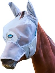WeatherBeeta ComFiTec Fine Mesh Horse Fly Mask with Ears & Nose, Grey, Small