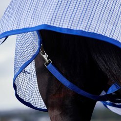 WeatherBeeta ComFiTec Ripshield Detach-A-Neck Horse Fly Sheet, White/Cobalt, 78-in slide 2 of 9