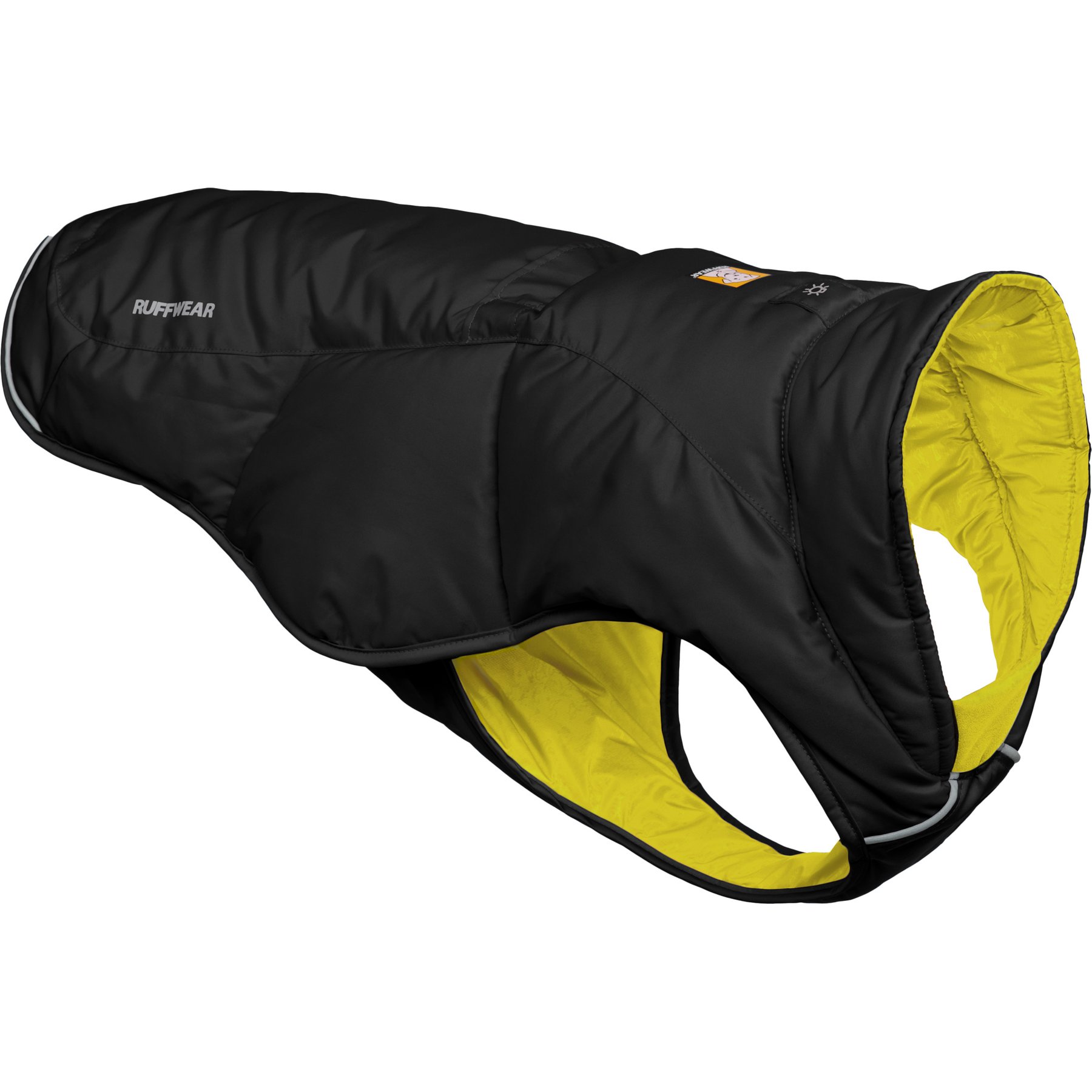 Ruffwear Quinzee Dog Coat, Obsidian Black, Small