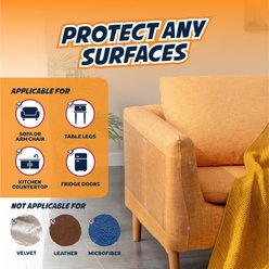 Panther Armor Scratch Furniture 3 X-Large & 3 Large Cat Protector Sheets Clear Couch & Sofa Guard with Twist Pins, 6 count slide 2 of 7