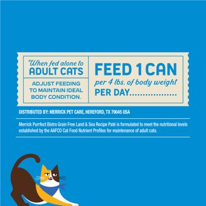 Merrick Purrfect Bistro Grain-Free Chicken Pate Canned Cat Food, 3-oz, case of 24