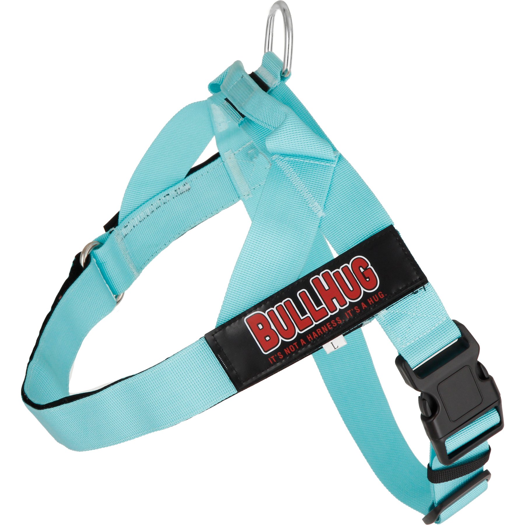 BullHug Adjustable No Choke Dog Harness, Tiffany Blue, Small: 19 to 24-in chest
