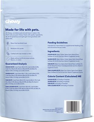 Show full view: Chewy Made Lickable Puree Variety Pack Grain-Free Cat Treats, 0.5-oz tube, 32 count slide 3 of 10