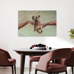 Trend Board Life Touch of the Kitty Canvas Wall Art Pet Gift Decor, Multicolor, 36 x 24-in slide 2 of 9