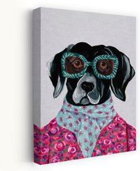 Trend Board Life Dashing Labrador Exclusive Canvas Wall Art Pet Gift Decor, Multicolor, 36 x 24-in