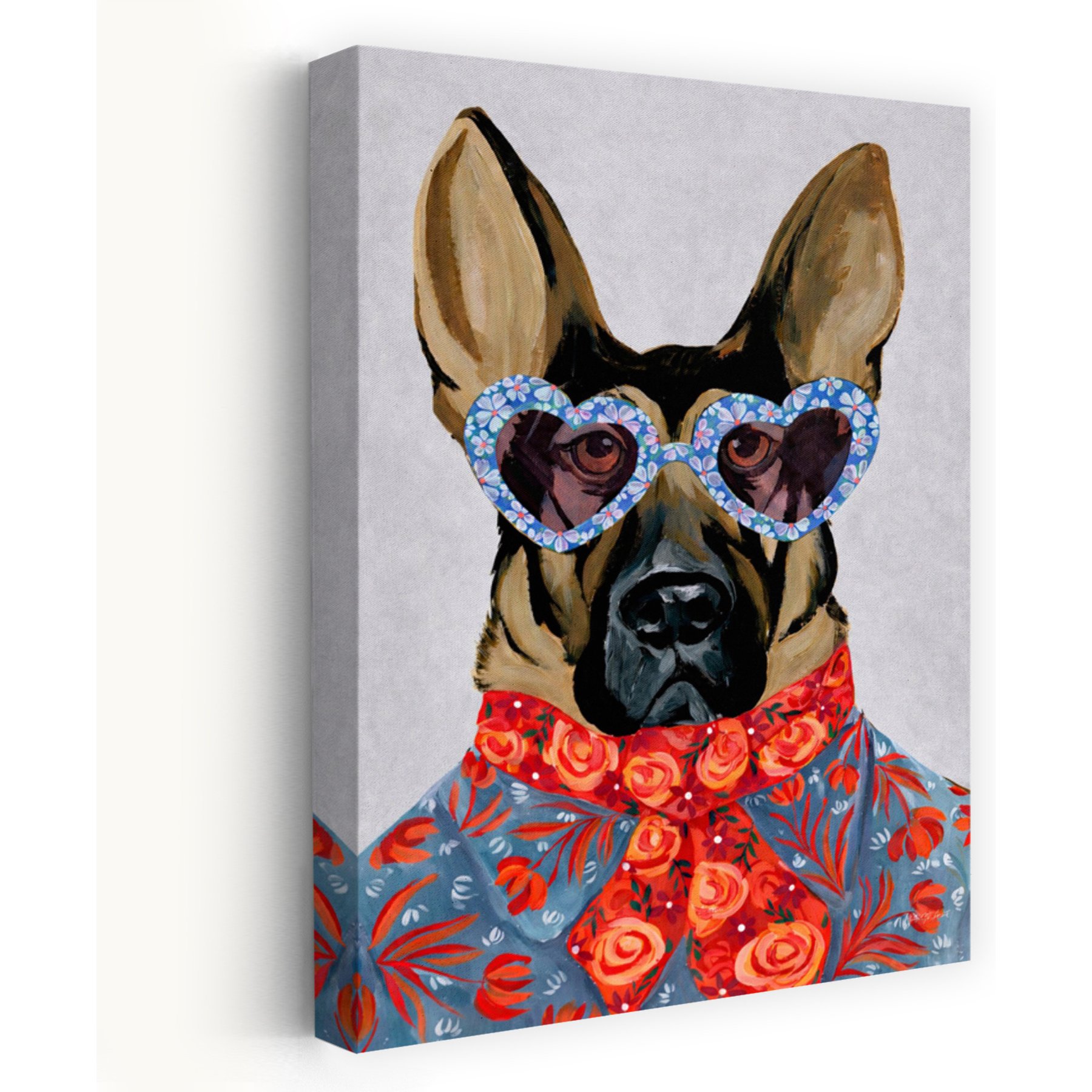 Trend Board Life Swag Shepard Exclusive Canvas Wall Art Pet Gift Decor, Multicolor, 18 x 12-in