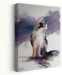 Trend Board Life Cat 10 Canvas Wall Art Pet Gift Decor, Multicolor, 18 x 12-in