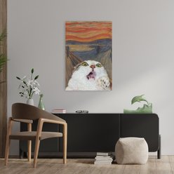 Trend Board Life The Meow 01 Canvas Wall Art Pet Gift Decor, Multicolor, 36 x 24-in slide 2 of 9
