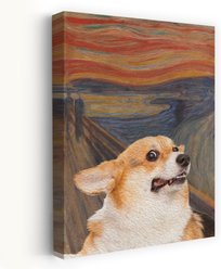 Trend Board Life The Woof Canvas Wall Art Pet Gift Decor, Multicolor, 36 x 24-in