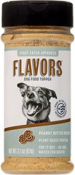 FLAVORS Dog Food Topper Peanut Butter Recipe Grain-Free Dry Dog Food Topper Shaker, 3.1-oz bottle