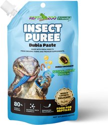 REPTI ZOO Farm-Raised Insect Puree, Dubia Paste Crested Gecko Wet Food, 2.82-oz pouch