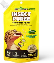 REPTI ZOO Farm-Raised Insect Puree, Silkworm Paste Gecko Wet Food, 2.82-oz pouch