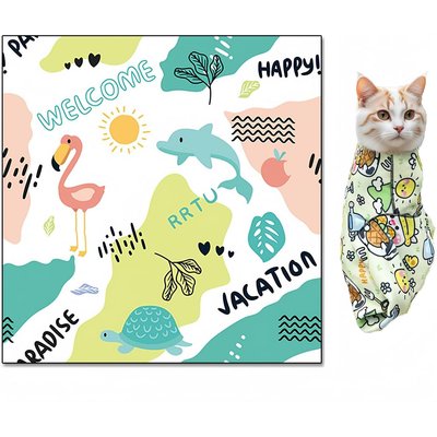 Uno Purr Uno Purr Self Adhesive Cat Grooming Blanket, Large: 27.6 x 27.6-in, Dolphin