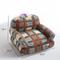Show in main carousel: Fairela Retro Cozy Plush Couch with Raised Arms & Back Support Machine Washable Furniture Style Sofa Cat Bed, Blue/Red, Large slide 9 of 9