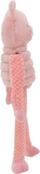 Linzy Toys Pullipop Pals Pig Squeaky Plush Dog Toy, Pink, 26-in slide 2 of 5