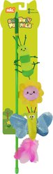 Linzy Toys Spring Pals Cat Teaser Toy with Catnip, Pink/Green