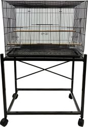 YML Metal Breeding Bird Cage, Black, Small