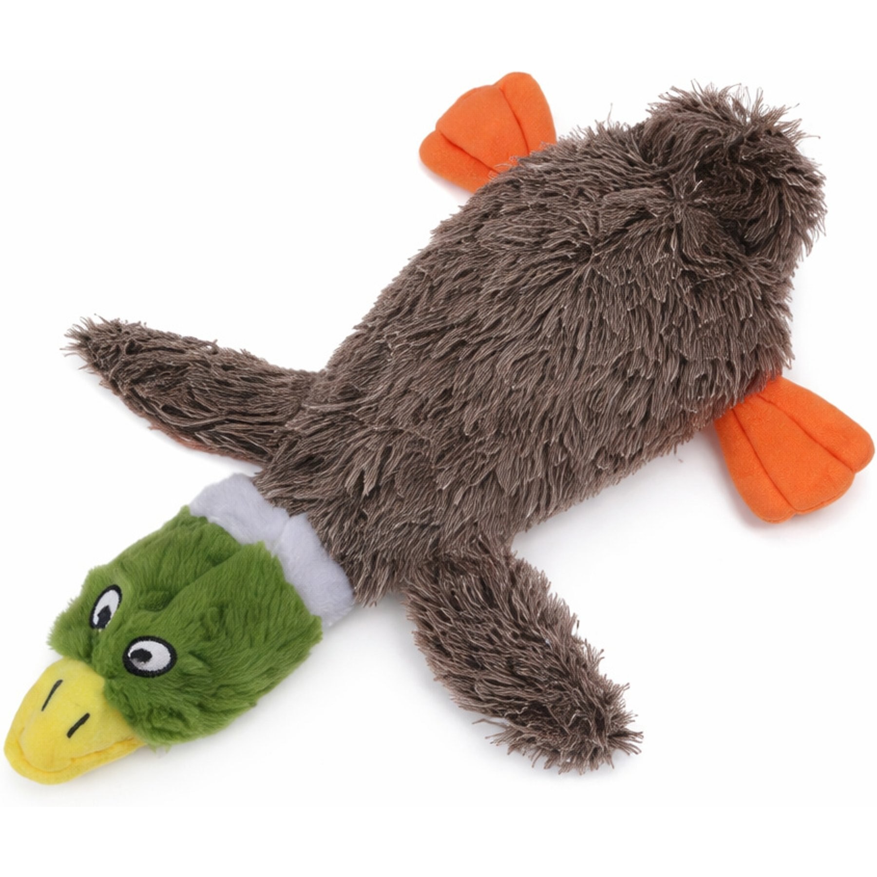 Potaroma Mallard Duck Teething Interactive Play Exercise Plush Dog Toy, Multicolor, 2 count