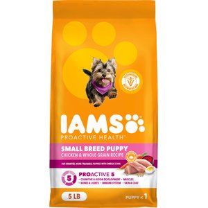 Iams Proactive Health Smart Small Breed Puppy with Real Chicken Dry Dog Food, 5-lb bag