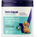 Vetnique Labs DentaBliss Finger Mitt Peppermint Flavor for Plaque, Tartar Prevention & Fresh Breath Dog Denta...