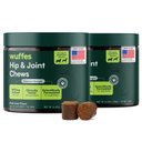 Wuffes Advanced Hip & Joint Chews with Glucosamine & Chondroitin Pork Liver Flavored Soft Chews for Large Dogs, 30 count, case of 2