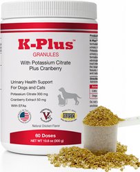 K-Plus Potassium Citrate Plus Supports Bladder Health Cranberry Granules for Dogs & Cats, 300g