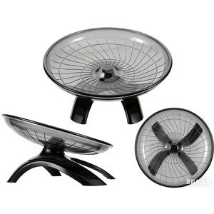 NonoPets Silent Flying Saucer Hamster Wheel, Black