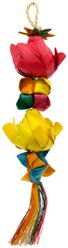 Planet Pleasures Rosebud Cascade Exercise Parrot Toy, Multicolor, Large