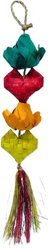 Planet Pleasures Hearts & Roses Exercise Parrot Toy, Multicolor, Medium