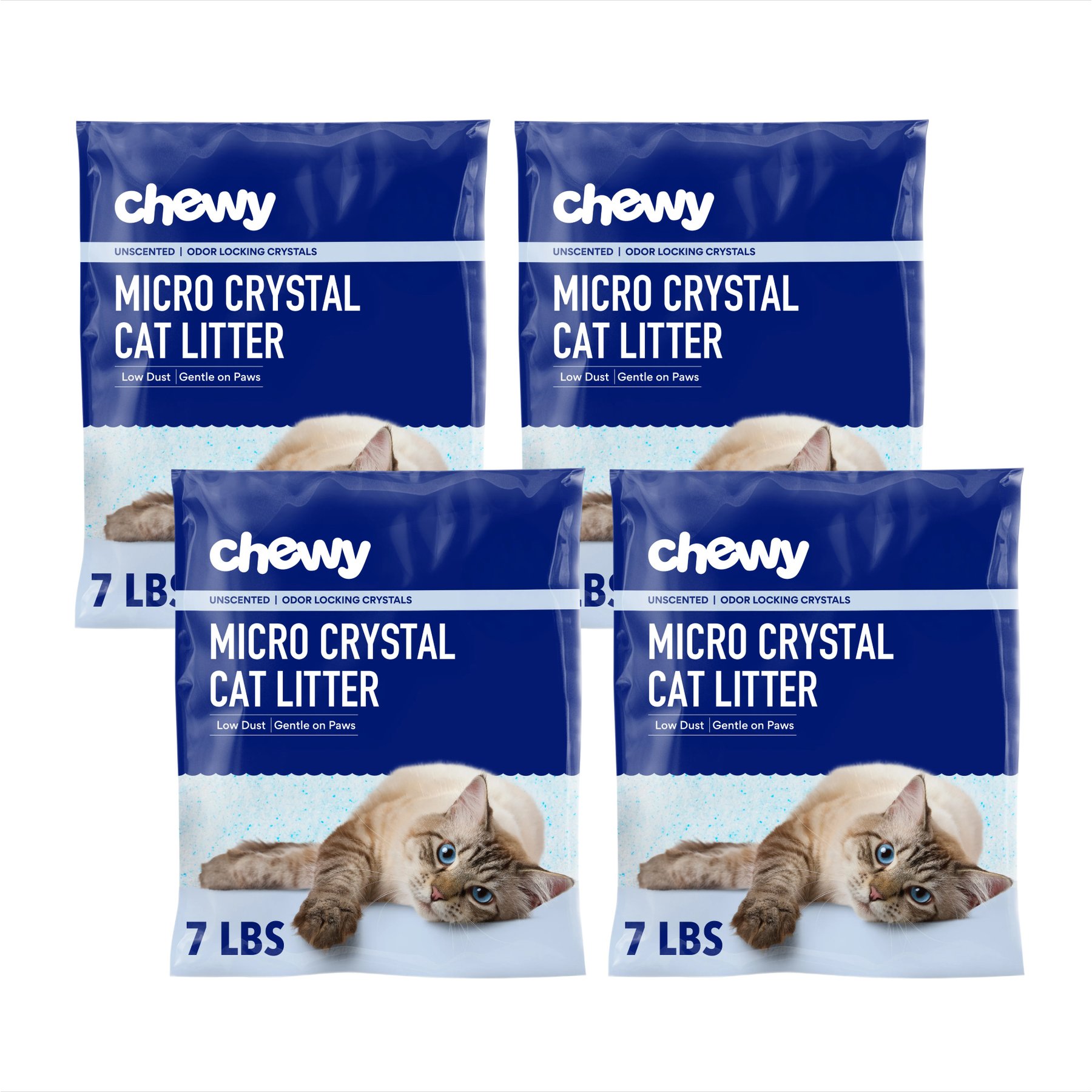 Chewy Made Micro Crystal Unscented Non-Clumping Cat Litter (FORMERLY FRISCO), 28-lb bundle